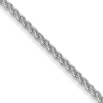 Gold (10K & 14K) Spiga Chain - 10k White Gold / 16 in / 1.05 mm, Lobster