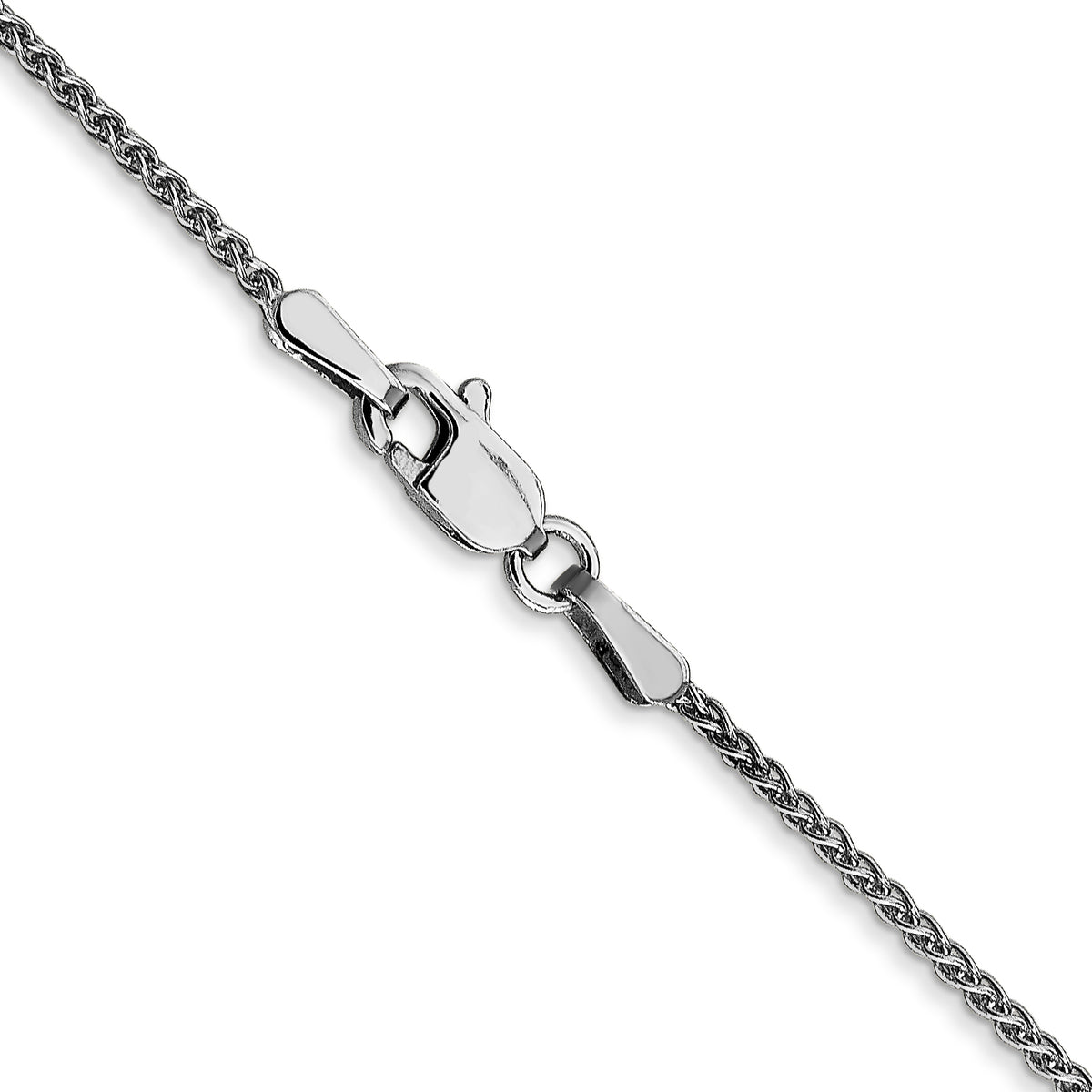 Gold (10K & 14K) Spiga Chain - 10k White Gold / 16 in / 1.25 mm
