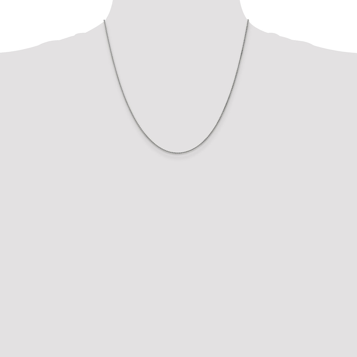 Gold (10K & 14K) Spiga Chain - 10k White Gold / 20 in / 1.25 mm