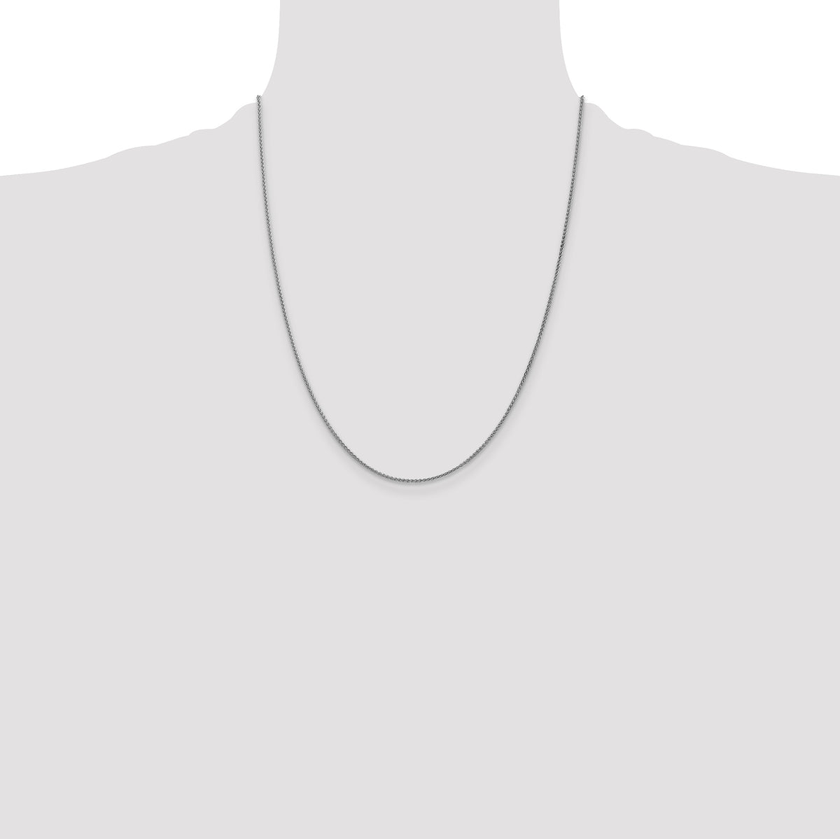 Gold (10K & 14K) Spiga Chain - 10k White Gold / 22 in / 1.25 mm