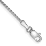 Gold (10K & 14K) Spiga Chain Anklet - 10k White Gold / 10 in / 1.25 mm