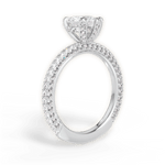 Madeline Heart Cut Lab Grown Diamond 18Kt White Gold Engagement Ring - View 2