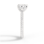 Madeline Heart Cut Lab Grown Diamond Platinum Engagement Ring - View 4