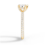 Madeline Heart Cut Lab Grown Diamond 18Kt Yellow Gold Engagement Ring - View 2