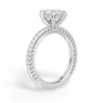 Madeline Marquise Cut Lab Grown Diamond 18Kt White Gold Engagement Ring - View 3