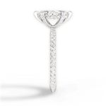 Madeline Marquise Cut Lab Grown Diamond 14Kt White Gold Engagement Ring - View 2