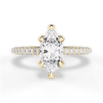 Madeline Marquise Cut Lab Grown Diamond 18Kt Yellow Gold Engagement Ring