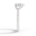 Madeline Pear Cut Lab Grown Diamond 18Kt White Gold Engagement Ring - View 3