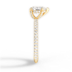 Madeline Pear Cut Lab Grown Diamond 18Kt Yellow Gold Engagement Ring - View 4