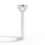 Madeline Radiant Cut Lab Grown Diamond Platinum Engagement Ring - View 2