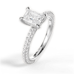 Madeline Radiant Cut Lab Grown Diamond 14Kt White Gold Engagement Ring - View 4