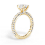Madeline Radiant Cut Lab Grown Diamond 18Kt Yellow Gold Engagement Ring - View 3
