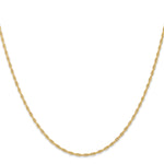 Gold (10K & 14K) Carded Cable Rope Chain - 14k Yellow Gold / 16 in / 1.55 mm