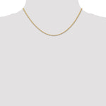 Gold (10K & 14K) Carded Cable Rope Chain - 14k Yellow Gold / 16 in / 1.55 mm