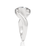 Sabrina marquise lab diamond engagement ring in platinum - view 4