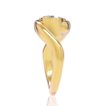Sabrina marquise lab diamond engagement ring in 18k yellow gold - view 4