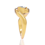 Shannon oval lab diamond engagement ring in 14k yellow gold - view 4