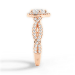 Latoya Heart Cut Lab Grown Diamond 18Kt Rose Gold Engagement Ring - View 4