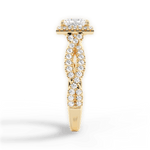 Latoya Princess Cut Lab Grown Diamond 18Kt Yellow Gold Engagement Ring - View 2