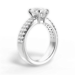 Kayla Oval Cut Lab Grown Diamond 14Kt White Gold Engagement Ring - View 2