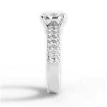 Kayla Oval Cut Lab Grown Diamond 18Kt White Gold Engagement Ring - View 3