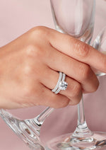 Kylie Radiant Cut Lab Grown Diamond 14Kt White Gold Engagement Ring - View 4