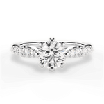 Erin Round Cut Lab Grown Diamond Platinum Engagement Ring