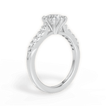 Erin Round Cut Lab Grown Diamond 14Kt White Gold Engagement Ring - View 3