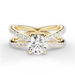 Lauren Round Cut Lab Grown Diamond 18Kt Yellow Gold Engagement Ring