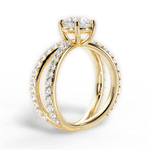 Lauren Round Cut Lab Grown Diamond 18Kt Yellow Gold Engagement Ring - View 2