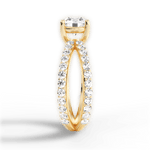 Lauren Round Cut Lab Grown Diamond 18Kt Yellow Gold Engagement Ring - View 4