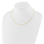 Leslie's Gold Flat Cable Adjustable Chain - 14k Yellow Gold / 18 in / 1.2 mm