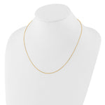 Leslie's Gold Flat Cable Adjustable Chain - 14k Yellow Gold / 18 in / 1.2 mm
