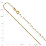 Leslie's Gold Flat Cable Adjustable Chain - 14k Yellow Gold / 18 in / 1.2 mm