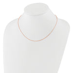 Leslie's Gold Flat Cable Adjustable Chain - 14k Rose Gold / 18 in / 1.2 mm