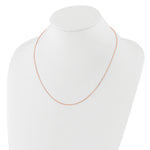Leslie's Gold Flat Cable Adjustable Chain - 14k Rose Gold / 18 in / 1.2 mm