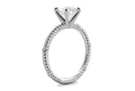 Chloe Princess Cut Lab Grown Diamond 14Kt White Gold Engagement Ring - View 2