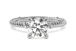 Chloe Cushion Cut Lab Grown Diamond 14Kt White Gold Engagement Ring