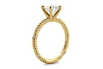Chloe Princess Cut Lab Grown Diamond 18Kt Yellow Gold Engagement Ring - View 2