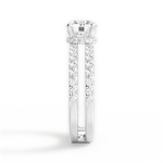 Christie Round Cut Lab Grown Diamond 14Kt White Gold Engagement Ring - View 4