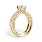 Christie Round Cut Lab Grown Diamond 18Kt Yellow Gold Engagement Ring - View 3