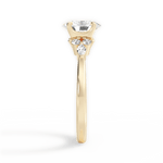 Cynthia Oval Cut Lab Grown Diamond 18Kt Yellow Gold Engagement Ring - View 2