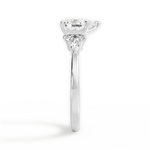 Cynthia Pear Cut Lab Grown Diamond 14Kt White Gold Engagement Ring - View 2