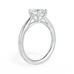 Angie Oval Cut Lab Grown Diamond 14Kt White Gold Engagement Ring - View 3