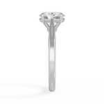 Angie Oval Cut Lab Grown Diamond Platinum Engagement Ring - View 4