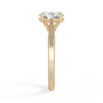 Angie Oval Cut Lab Grown Diamond 18Kt Yellow Gold Engagement Ring - View 4