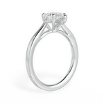 Angie Pear Cut Lab Grown Diamond 18Kt White Gold Engagement Ring - View 3