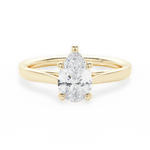 Angie Pear Cut Lab Grown Diamond 18Kt Yellow Gold Engagement Ring