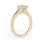 Angie Pear Cut Lab Grown Diamond 18Kt Yellow Gold Engagement Ring - View 3