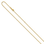 Leslie's Gold Flat Cable Adjustable Chain - 14k Yellow Gold / 18 in / 1.4 mm